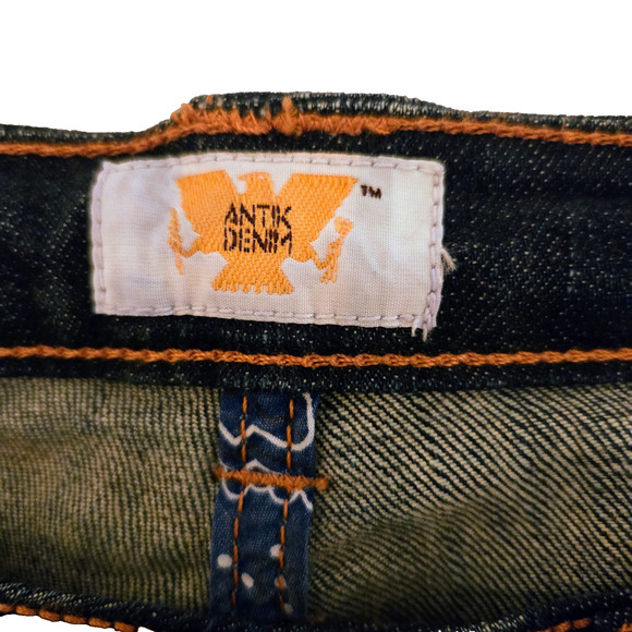 ANTIK DENIM Stretch Embroidered Low Rise Bootcut Jeans Boho S - Picture 8 of 16